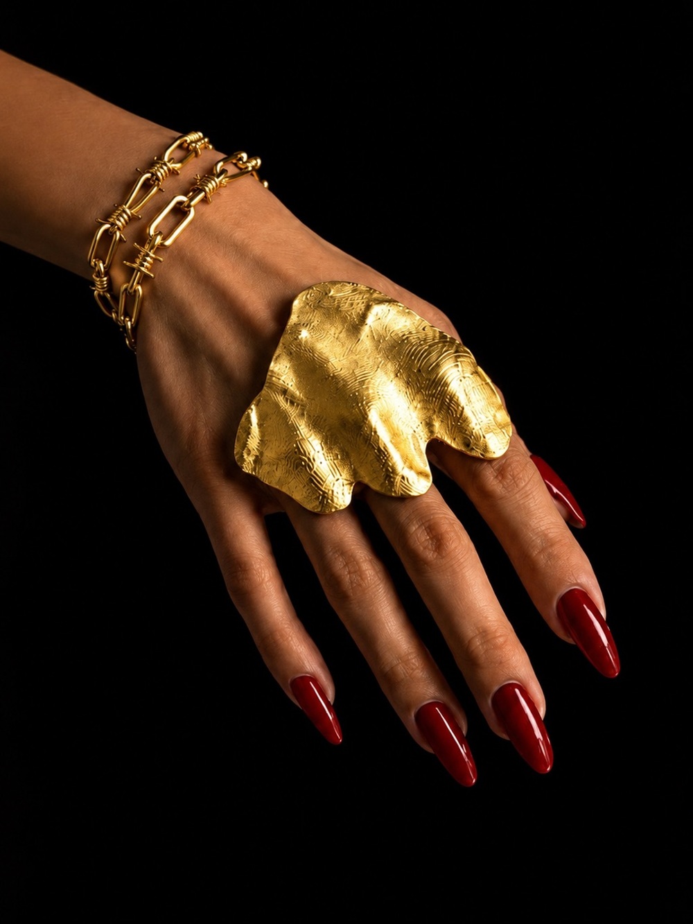 Statement Silver Sculptural Ring